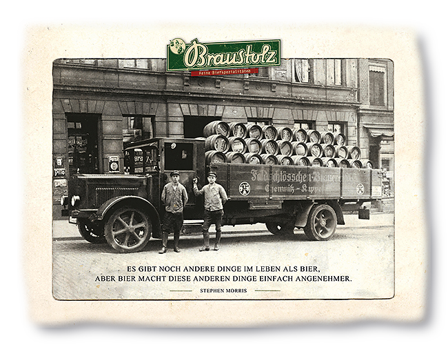 Brauerei Braustolz US SZ 1:87 mit Kiste Bierkiste Schwertransport 